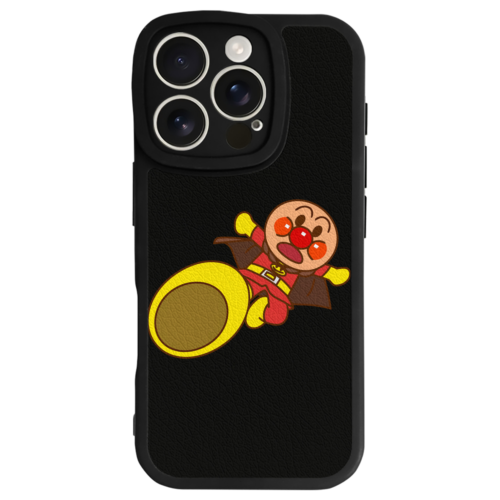 （画像用） アンパンマン Anpanman 【iPhone 16シリーズ対応】シリコンスマホケース（レザー調） 材質：シリコン